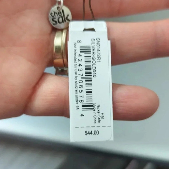 THE Sak women's silver and gold necklace - Picture 7 of 8